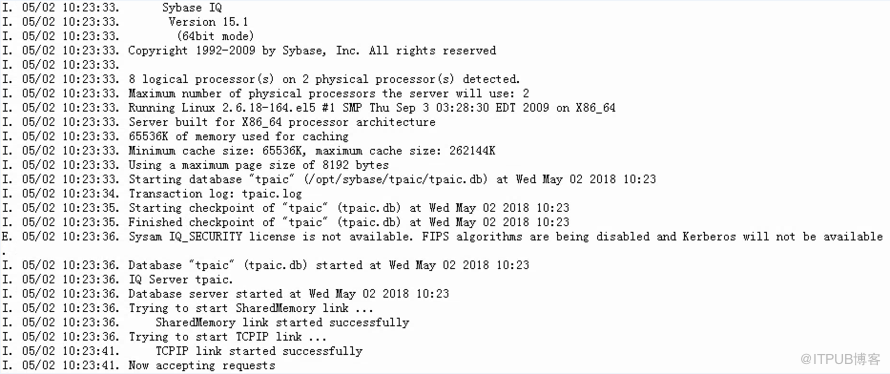 Sybase IQ-15_1本地登录问题之interfaces文件配置及数据文件权限