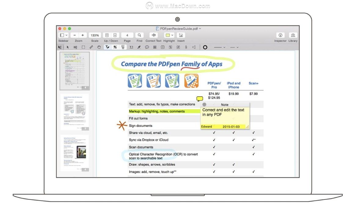 PDFpenPro 12 for mac工具有哪些功能