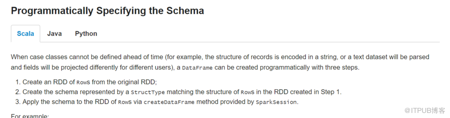 Spark SQL中的RDD与DataFrame转换实例用法