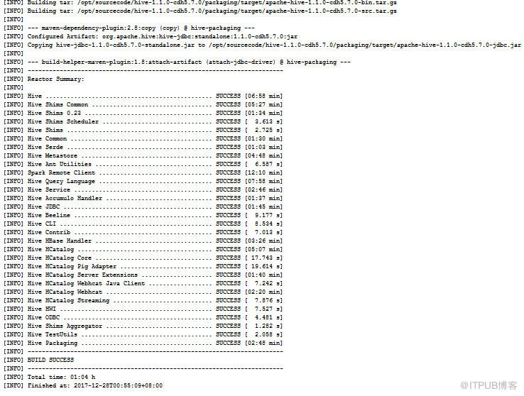 Linux下编译hive与配置安装步骤