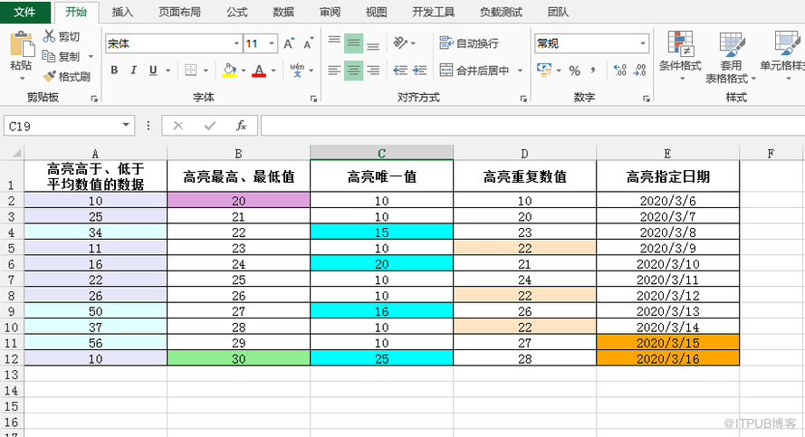 Java 设置Excel条件格式