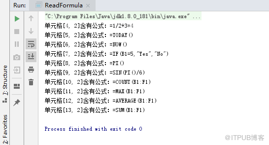 Java怎么添加和读取Excel公式