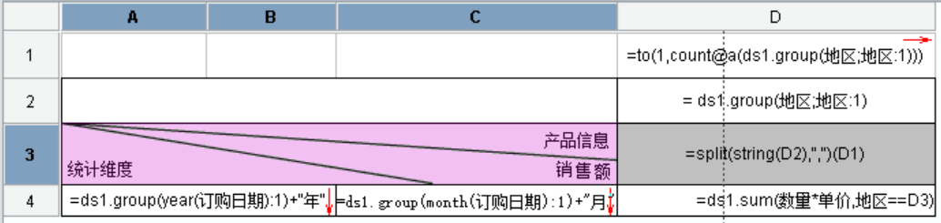 动态交叉表头报表的制作