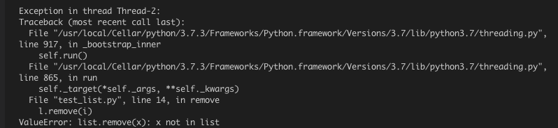 Python多线程下list的案例分析