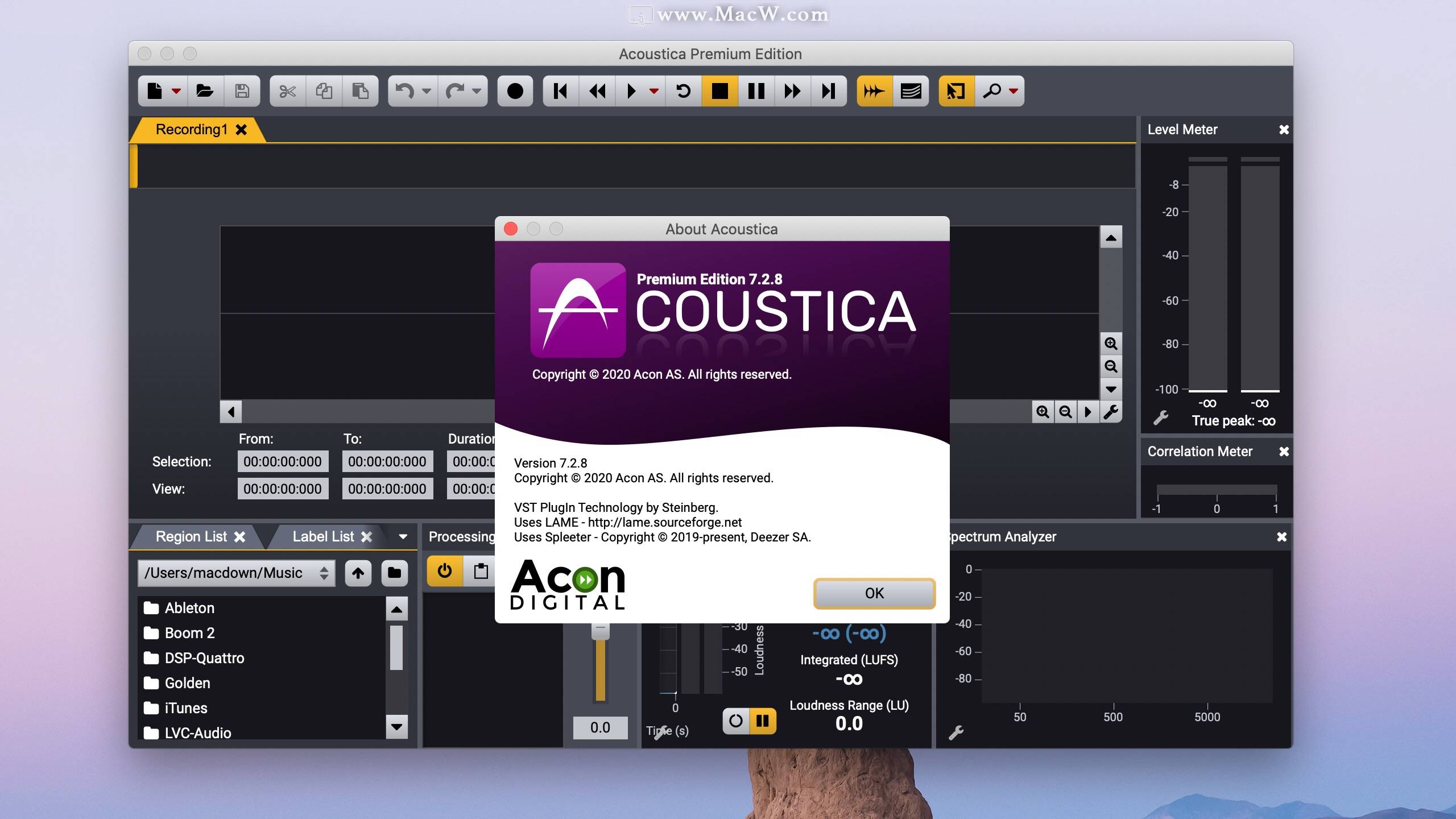 Acoustica Premium Edition 7.5.5 for apple download