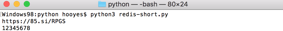 基于Redis作为发号器生成短网址Python实践是怎样的