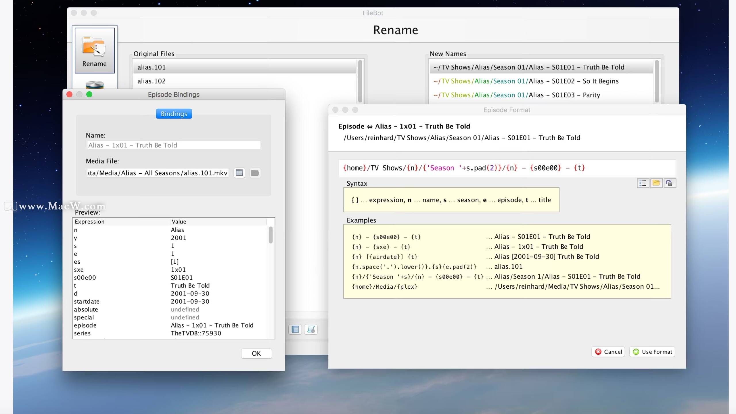 FileBot for Mac工具有哪些功能