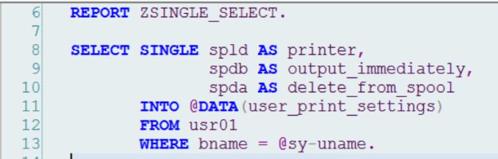 怎么讓ABAP OPEN SQL具有自描述效果