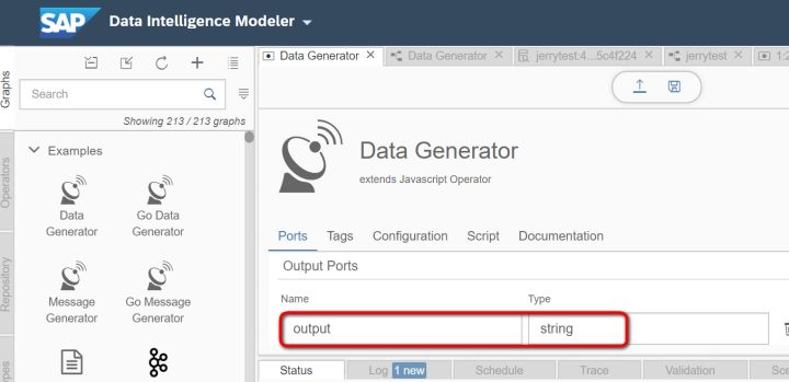 怎么在SAP里测试data Generator graph