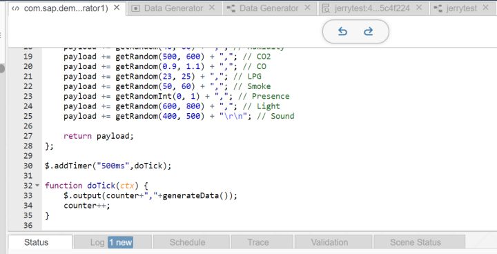 怎么在SAP里测试data Generator graph