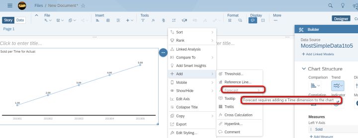 SAP Analytics Cloud exception aggregation type設(shè)置成LAST的效果是什么