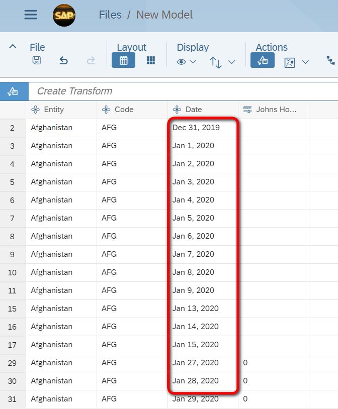 怎么通过公式处理让SAP Analytics Cloud里的dimension符合Date格式需求
