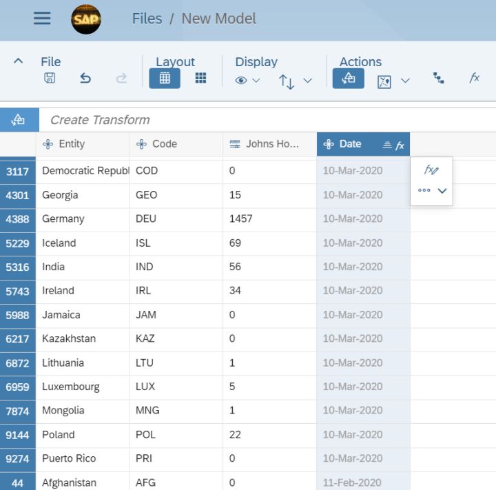 怎么通过公式处理让SAP Analytics Cloud里的dimension符合Date格式需求