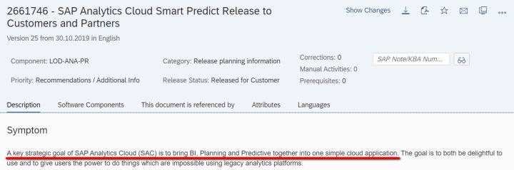 SAP Analytics Cloud中如何进行Smart Predict功能的说明