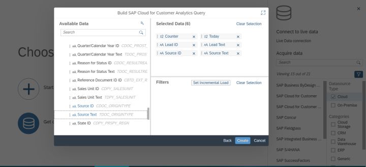 怎么配置SAP Analytics Cloud到SAP Cloud for Customer的连接