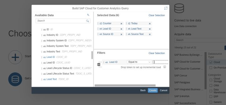 怎么配置SAP Analytics Cloud到SAP Cloud for Customer的连接