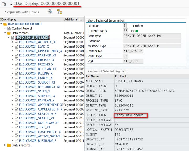 如何使用SAP CRM External Interface进行订单同步