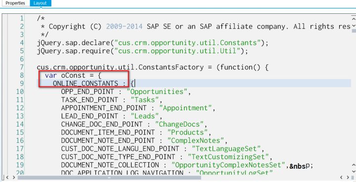 SAP  UI5和angular里的常量定义方法是什么