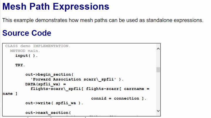 JavaScript和Scala中ABAP mesh表达式的表达是怎样的