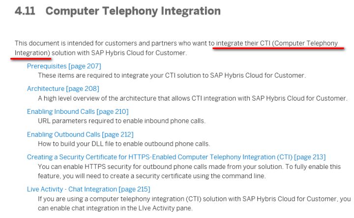 SAP Cloud for Customer的CTI呼叫中心解决方案是怎样的