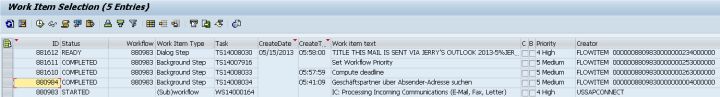 怎么调试SAP Interaction center inbox的工作流WS14000164