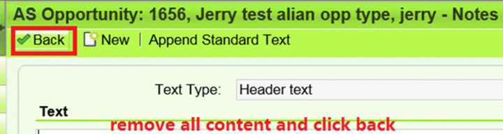 SAP CRM WebClient UI上怎样将text area里的文本清空的后台处理