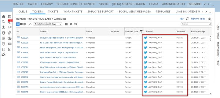 怎么将Twitter消息导入到SAP CRM和Cloud for Customer去