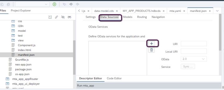 如何使用SAP WebIDE给SAP UI5应用添加data source