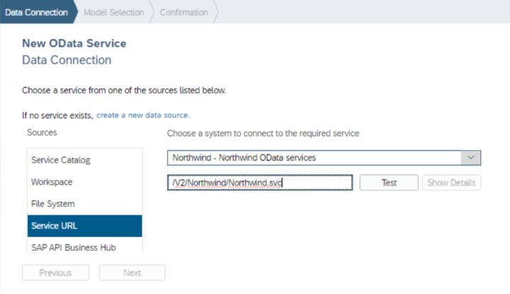 如何使用SAP WebIDE给SAP UI5应用添加data source