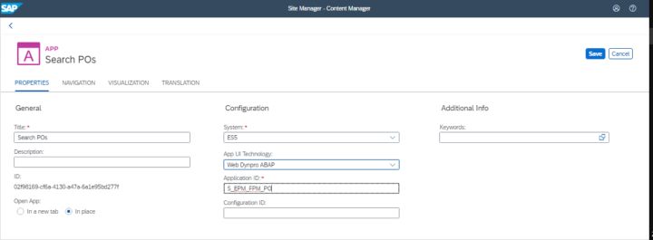 怎么把ABAP webdynpro应用配置到SAP Fiori Launchpad里