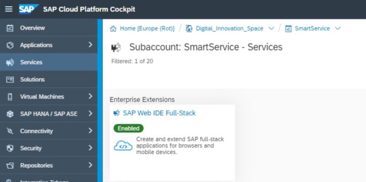 如何使用SAP Cloud WebIDE创建SAP UI5应用并部署