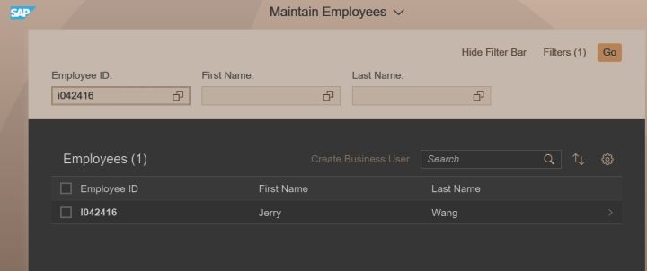 怎么在SAP S4HANA Cloud系统里创建employee