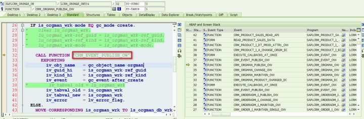 SAP CRM One Order的事件注册机制是什么