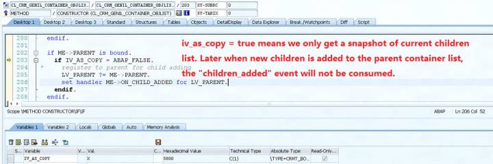 SAP CRM get_children 方法里面参数iv_as_copy 有什么用
