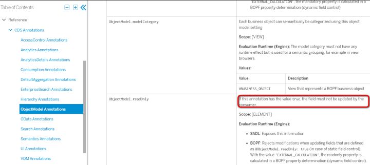SAP Fiori编程模型规范里如何进行@ObjectModel.readOnly工作原理解析