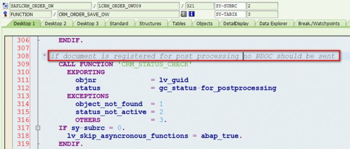 怎么阻止SAP CRM自動(dòng)被置為傳輸狀態(tài)的行為