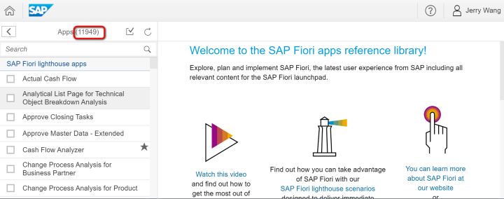 SAP Fiori应用索引怎么查