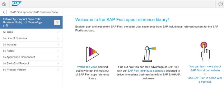 SAP Fiori应用索引怎么查