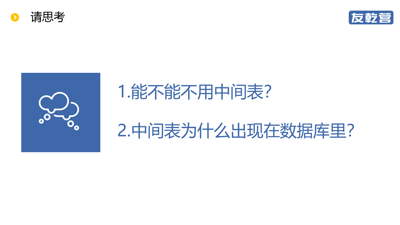 如何有效利用数据库中间表