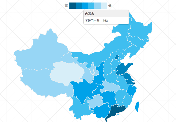 PHP+jQuery如何实现中国地图热点数据统计展示