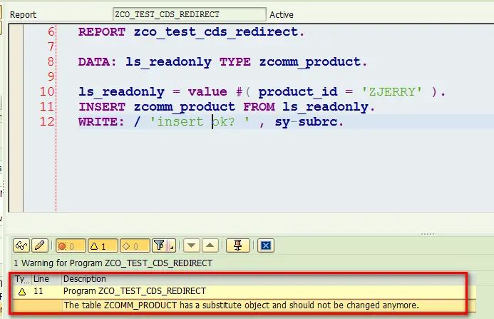 怎么验证SAP CDS redirect view支持写操作