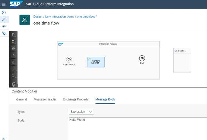 SAP Cloud Platform integration上怎样创建一个最简单的iFlow