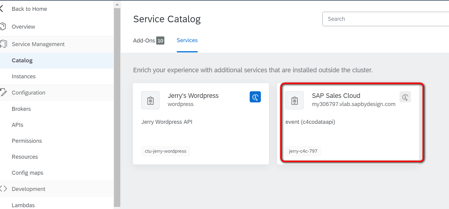 怎么把SAP Kyma和SAP Cloud for Customer连接起来