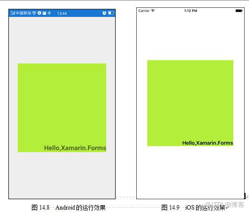 Xamarin XAML语言中如何使用ContentView视图构建一个范围框架