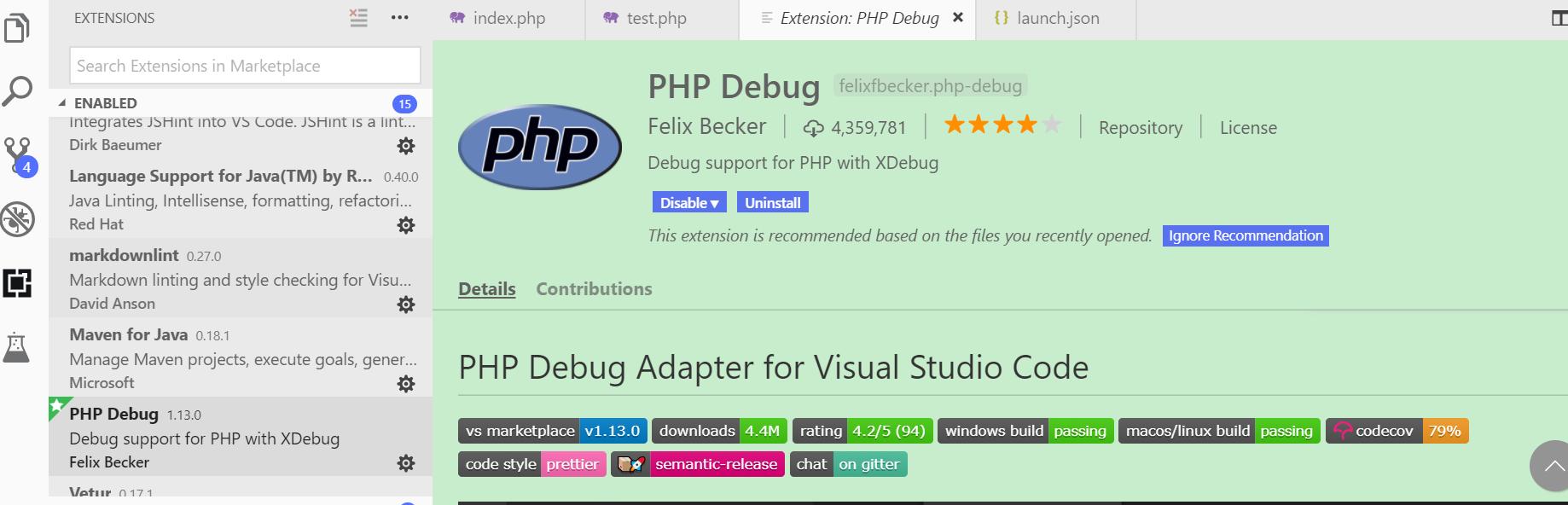 如何使用Visual Studio Code调试PHP CLI应用和Web应用