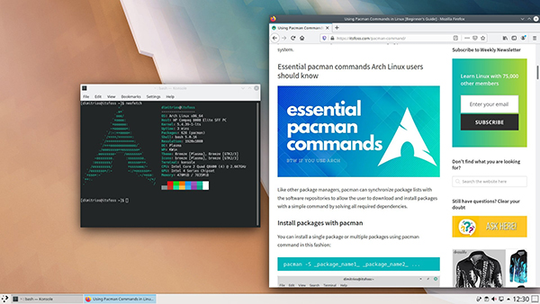 如何在Arch Linux上安装和设置KDE桌面环境