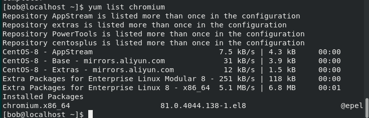 CentOS8怎么安装最新版本Chromium浏览器