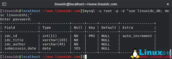 如何在Linux中执行MySQL/MariaDB查询