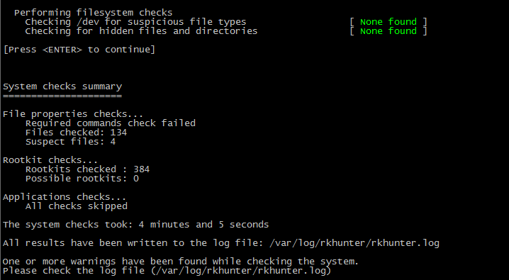 linux安装查杀工具Rootkit Hunter