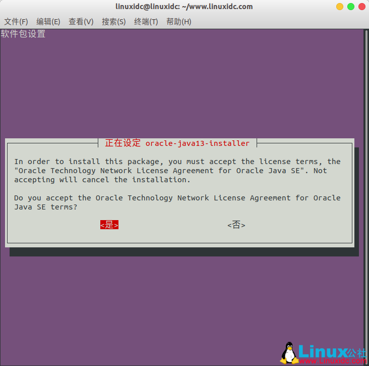 教你如何在 Ubuntu 中安装 Oracle Java 13